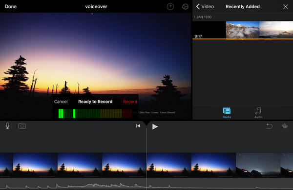 Add Voiceover in iMovie iPhone iPad