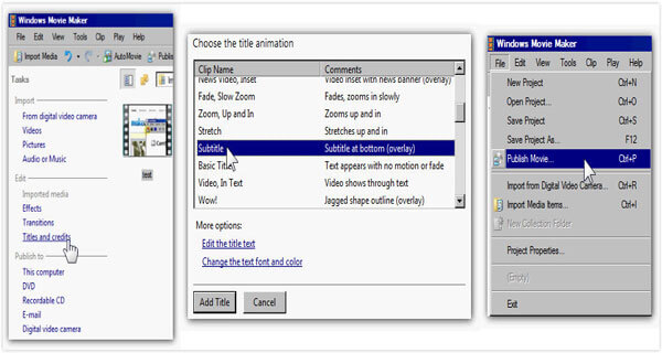 Add Watermark to Video with Windows Movie Maker