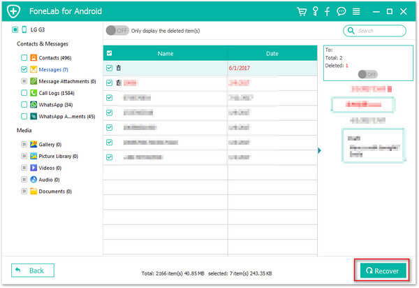 Back up Android SMS/MMS