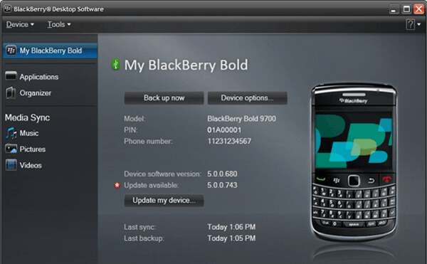 BlackBerry Desktop Software