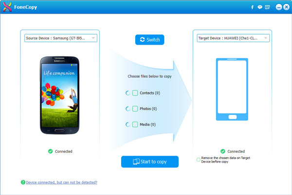 Connect Phone with FoneCopy