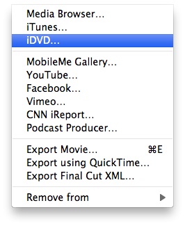 Export iMovie to DVD