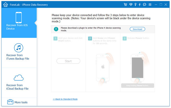 Enter iOS Device Scanning Mode