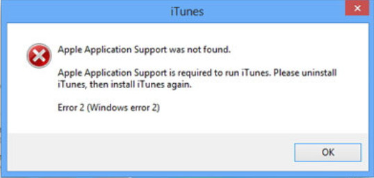 iTunes Error 2