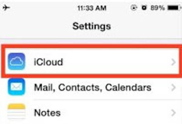 Remove icloud account