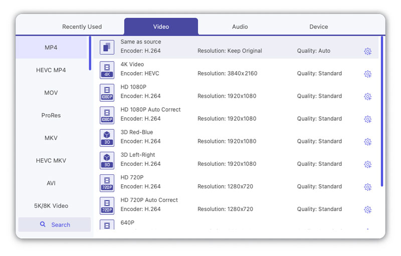 Set Output Format