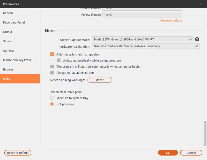 Sound Audio Setting